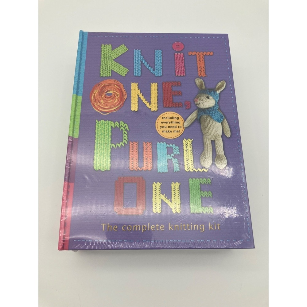 Knit One, Purl One: The Complete Knitting Kit for Kids & Beginners - New Sealed
